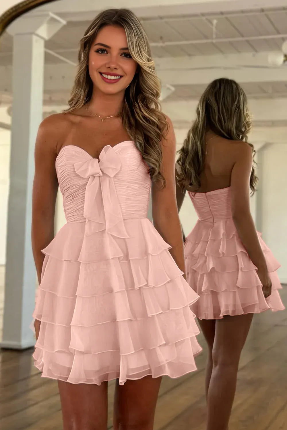 A-Line/Princess Sweetheart Sleeveless Zipper Up Short-Mini Homecoming Dress