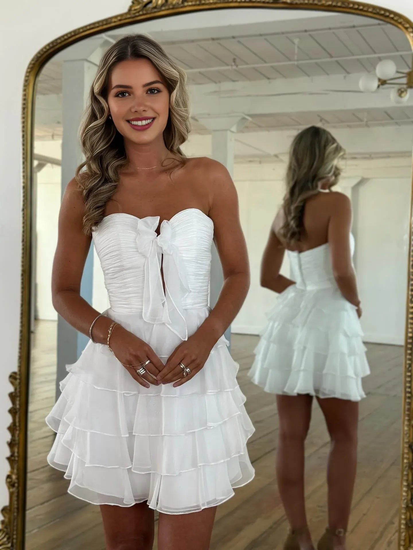 A-Line/Princess Sweetheart Sleeveless Zipper Up Short-Mini Homecoming Dress