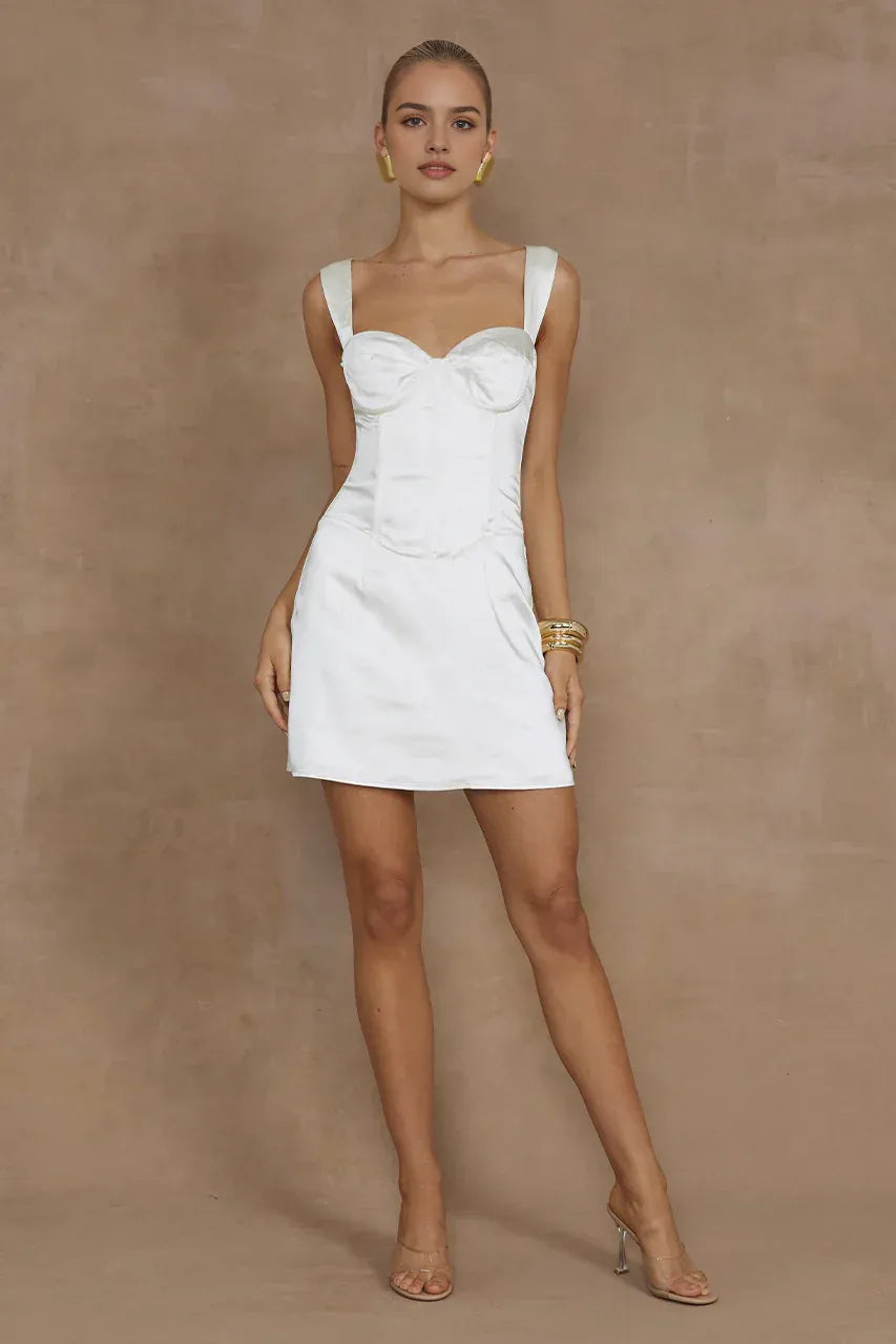 A-line Regular Straps Sleeveless Open Back Short-Mini Homecoming Dress