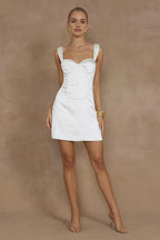 A-line Regular Straps Sleeveless Open Back Short-Mini Homecoming Dress