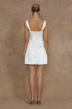 A-line Regular Straps Sleeveless Open Back Short-Mini Homecoming Dress