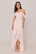 A-line Sweetheart Neck Sleeveless Back Zipper Ankle-Length Bridesmaid Dress