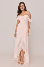 A-line Sweetheart Neck Sleeveless Back Zipper Ankle-Length Bridesmaid Dress
