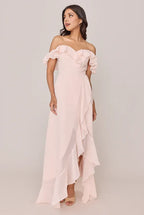 A-line Sweetheart Neck Sleeveless Back Zipper Ankle-Length Bridesmaid Dress