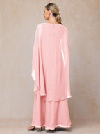 A Line V-neck Sleeveless Floor-Length Mother of the Bride Dress