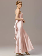 Mermaid/Trumpet Spaghetti Straps Sleeveless Backless Floor-Length Prom Dress