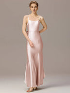 Mermaid/Trumpet Spaghetti Straps Sleeveless Backless Floor-Length Prom Dress