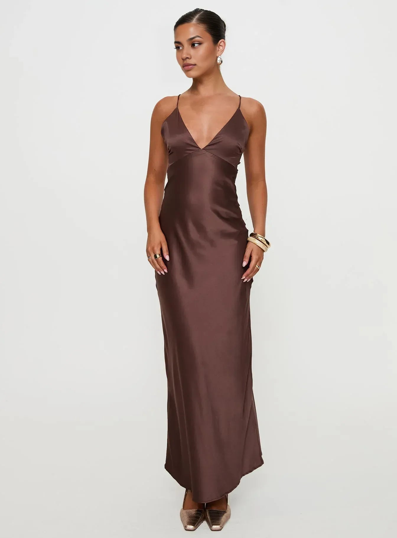 Mermaid/Trumpet Spaghetti Straps Sleeveless Backless Floor-Length Prom Dress
