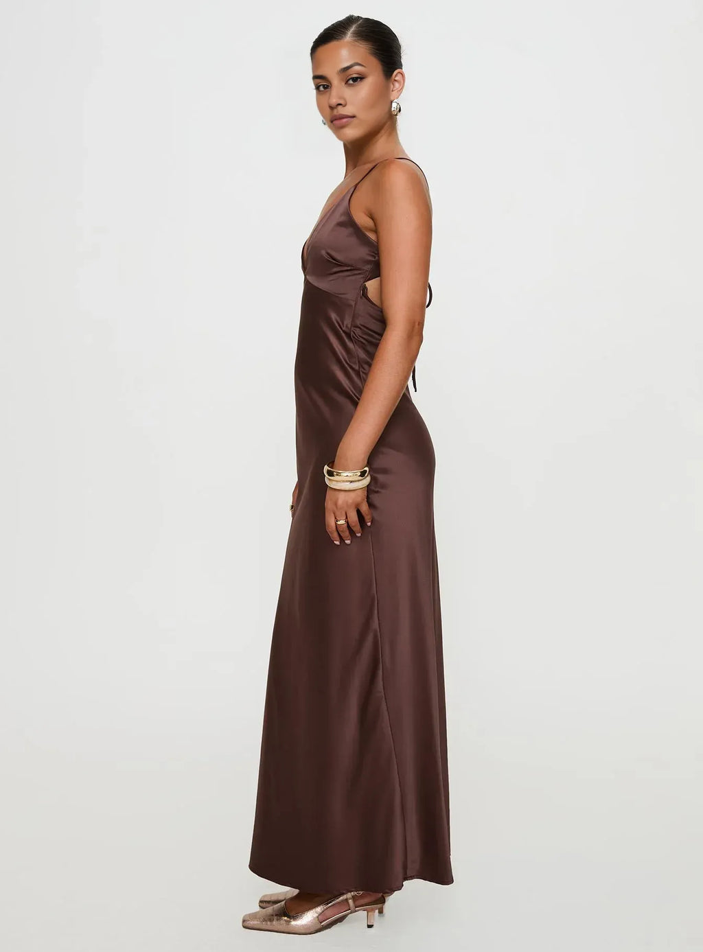 Mermaid/Trumpet Spaghetti Straps Sleeveless Backless Floor-Length Prom Dress