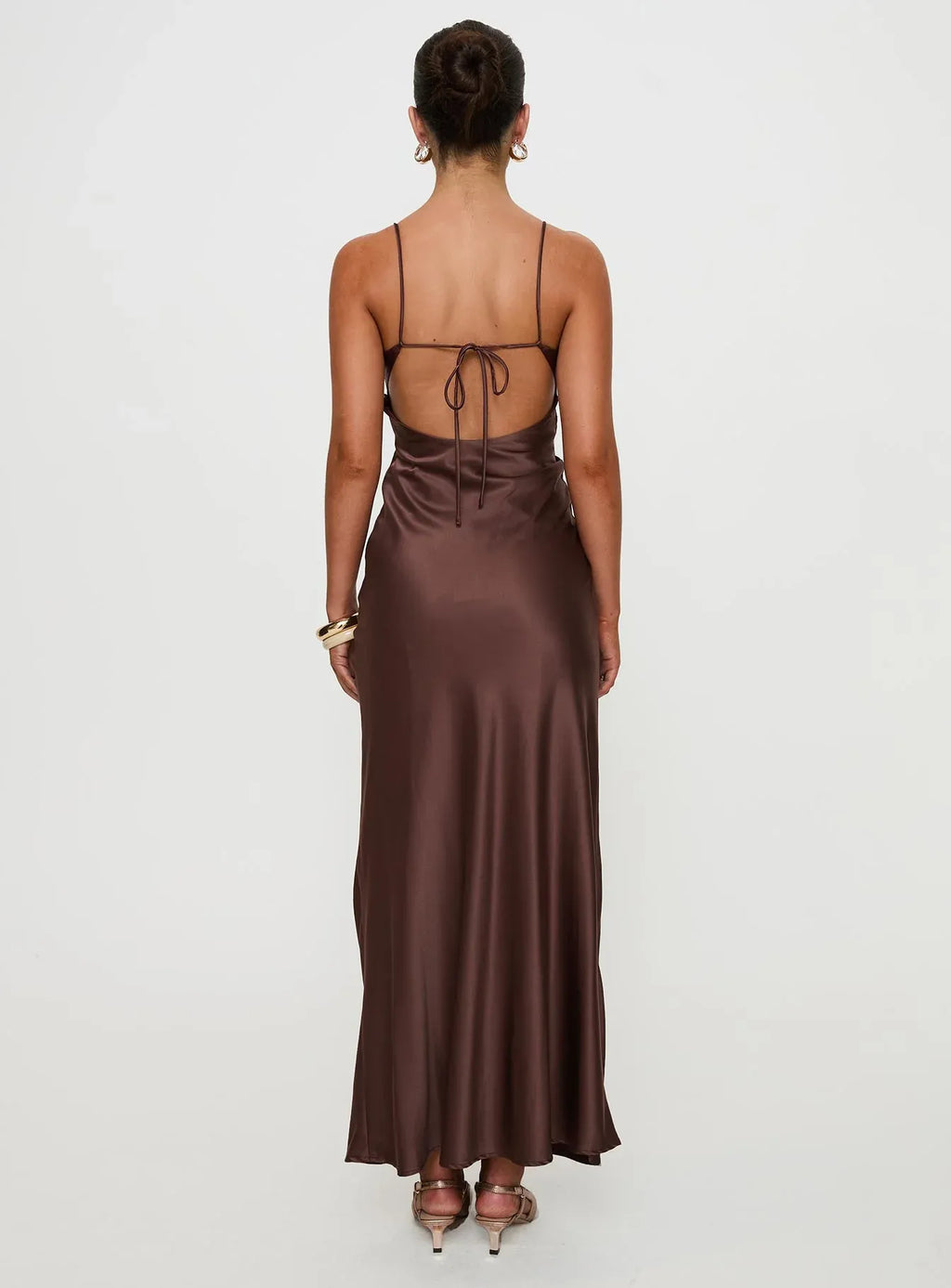 Mermaid/Trumpet Spaghetti Straps Sleeveless Backless Floor-Length Prom Dress