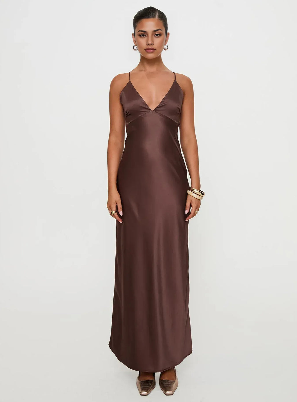 Mermaid/Trumpet Spaghetti Straps Sleeveless Backless Floor-Length Prom Dress