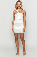 Sheath/Column One Shoulder Sleeveless Backless Above Knee Homecoming Dress