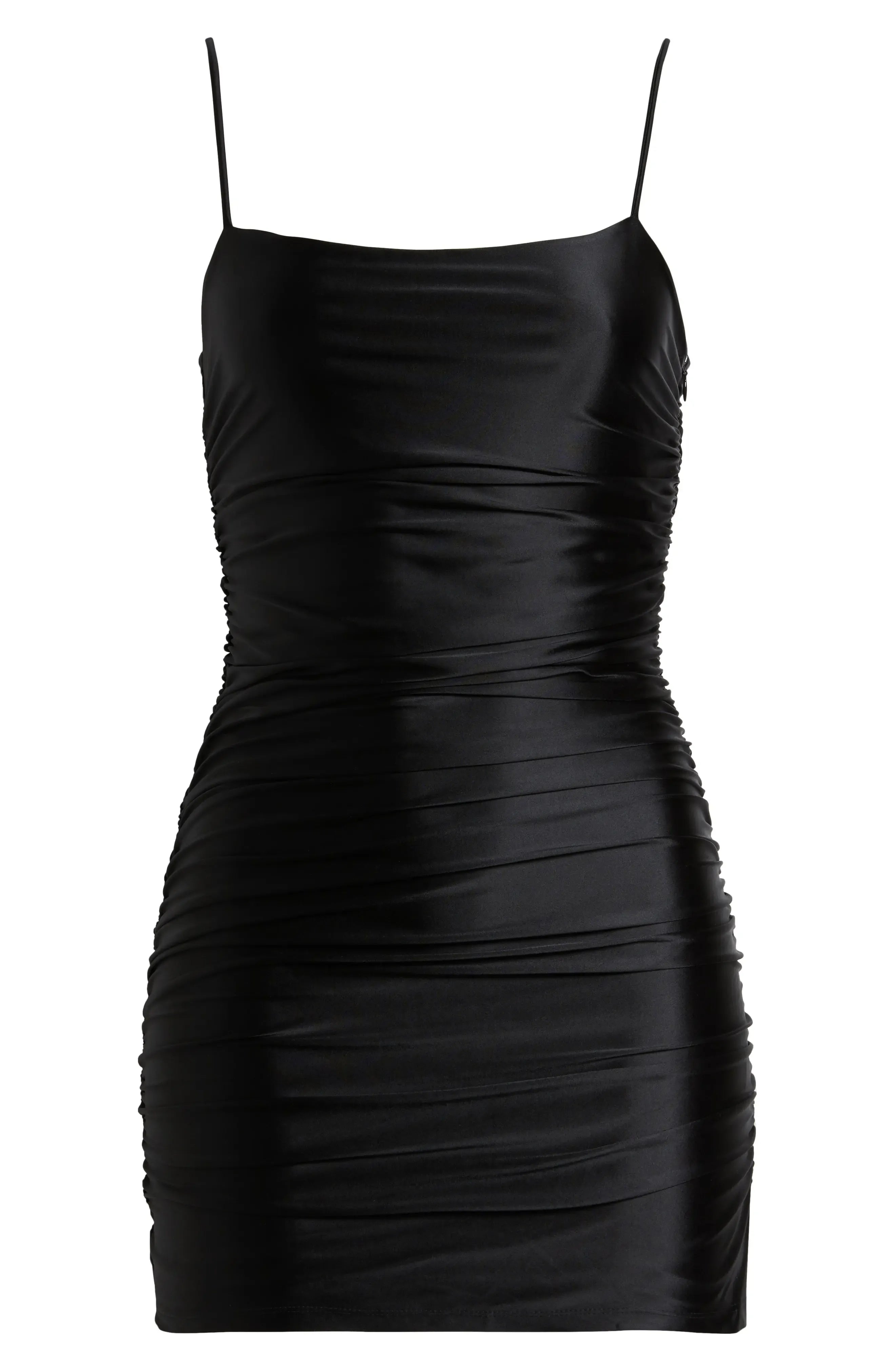 Sheath/Column Spaghetti Straps Sleeveless Backless Short-Mini Homecoming Dress
