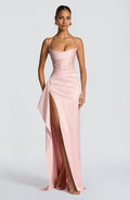 Sheath/Column Sweetheart Neck Sleeveless Up Floor-Length Prom Dress
