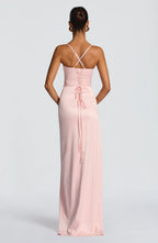 Sheath/Column Sweetheart Neck Sleeveless Up Floor-Length Prom Dress