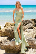 Classic Mermaid Sweetheart Strapless Open Back Train Floor Length Prom Dress