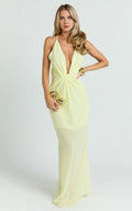 Classic Sheath Cowl Neck Sleeveless  Open Back Floor Length Plus Size Evening Dress