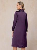 2 Pieces Scoop-neck Long Sleeves Knee-Length Mother of the Bride Dress