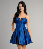 A-Line Corset Sleeveless Short-Mini Homecoming Dress