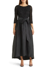 A-Line Scoop Neck Long Sleeve Ankle-Length Prom Dress