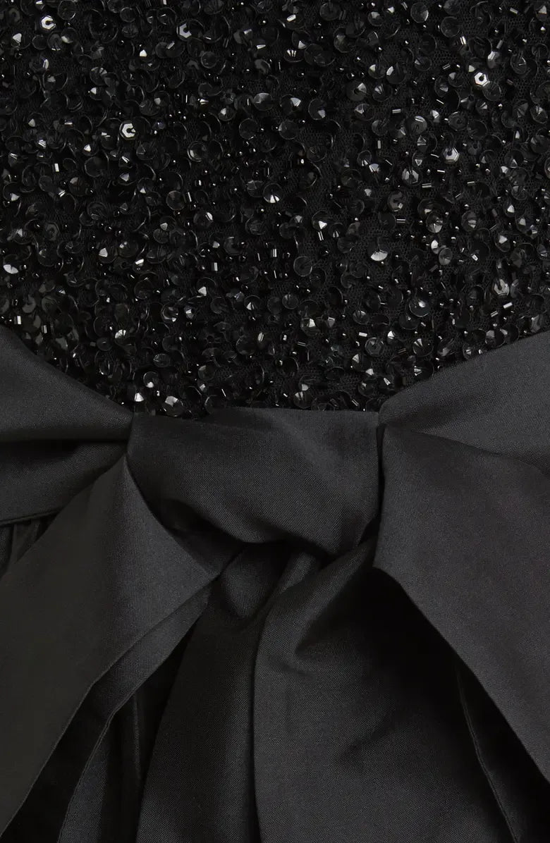 A-Line Scoop Neck Long Sleeve Ankle-Length Prom Dress