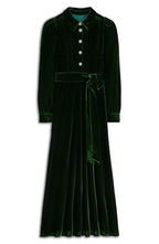 A-Line Shirt Collared Long Sleeve Ankle-Length Prom Dress