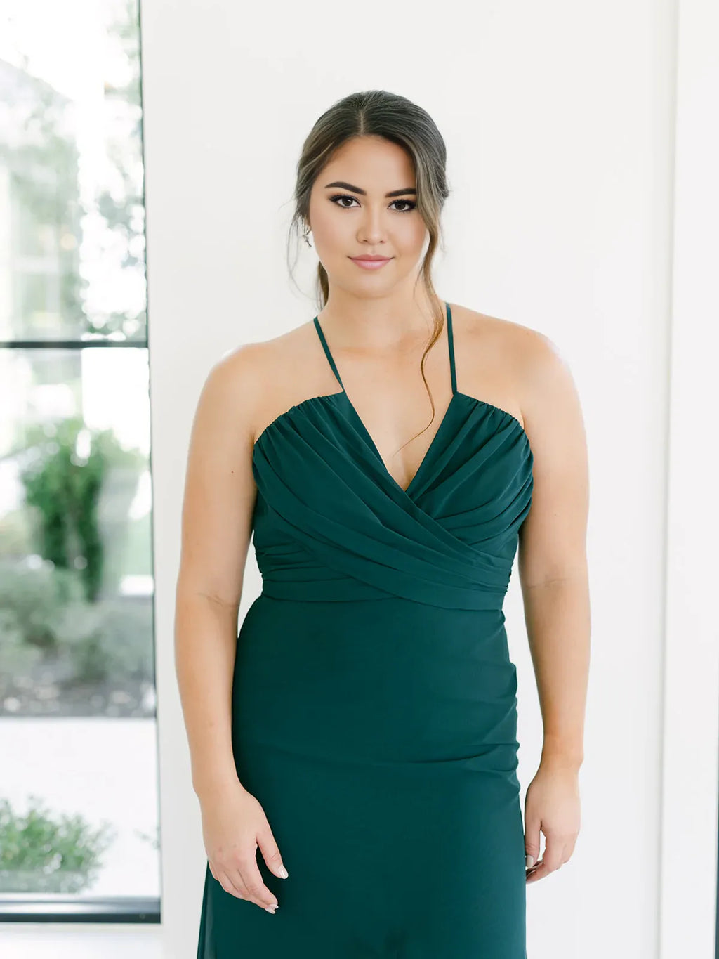 A-Line Spaghetti Straps Sleeveless Floor-Length Plus Size Prom Dress