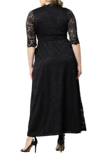 A-Line V-neck Short Sleeves Full Coverage Back Ankle-Length Plus Size Mother of the Bride Dress