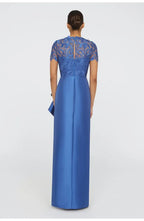 Column High Neck Cap Sleeve Floor-Length Prom Dress