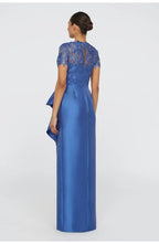 Column High Neck Cap Sleeve Floor-Length Prom Dress