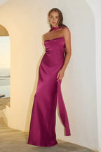 Fitted Strapless Sleeveless Floor-Length Prom Dress