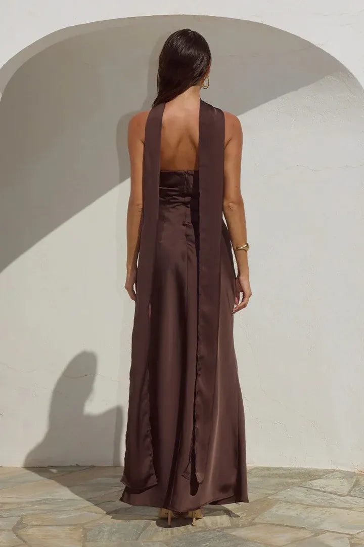 Fitted Strapless Sleeveless Floor-Length Prom Dress