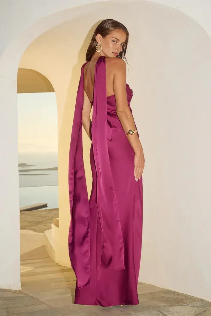 Fitted Strapless Sleeveless Floor-Length Prom Dress