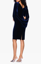 Sheath Boat Neck Capelet Sleeve Knee-Length Prom Dress