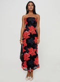 Sheath/Column Strapless Neck Sleeveless Backless Tea-Length Prom Dress