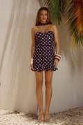 Sheath/Column Strapless Neck Sleeveless Open Back Short-Mini Homecoming Dress