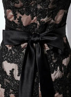Scoop Neck Sleeveless Mermaid Appliques Court Train Prom Gown