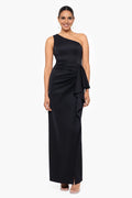 Sheath One-Shoulder Sleeveless Backless Floor-Length Prom Dress