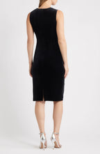 Classy Sheath Crew Neck Sleeveless Zipper Back Knee Length Evening Dress