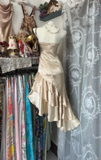 Classy Strapless Sleeveless A Line Layered Ankle-Length Party Dress