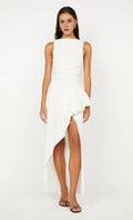 Clean Sheath Square Neck Sleeveless Square Back Asymmetrical Length Female Prom Dress