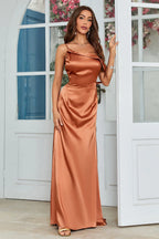 Cowl Neck Sleeveless Mermaid Modern Off the shoulder Floor length Party Dress Hot Sale For ladies
