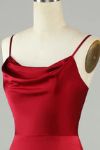 Cowl Neck Sleeveless Mermaid Pretty Off the shoulder Floor length Party Dress Hot Sale For ladies