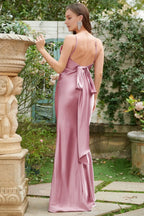 Cowl Neck Sleeveless Sheath Simple Off the shoulder Floor length Party Dress Hot Sale For Ladies