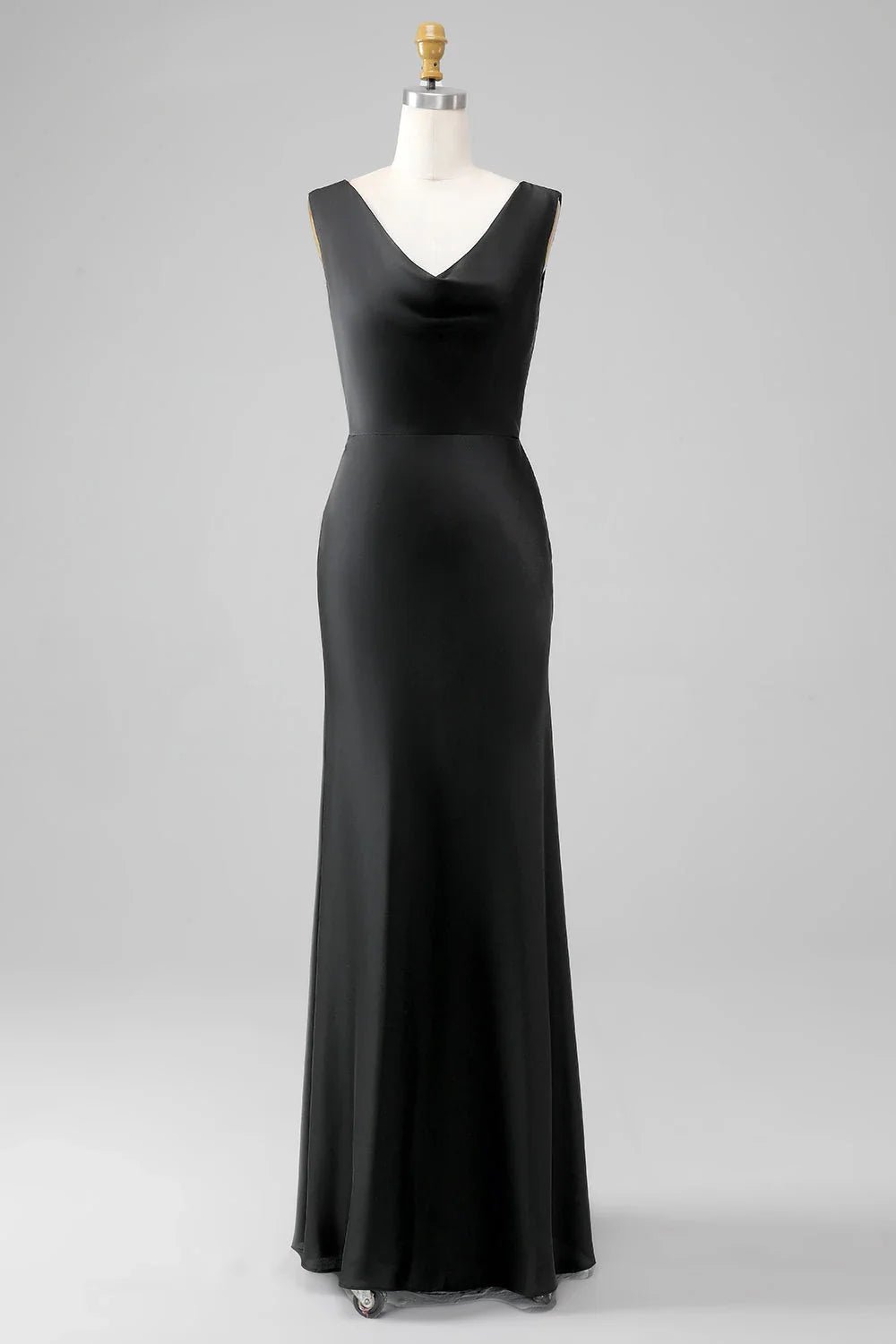 Cowl Sleeveless Mermaid Simple Off the shoulder Floor length Party Dress For Sale For women