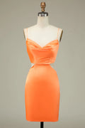 Cowl Sleeveless Sheath Tight Off the shoulder Short Party Dress For Sale For women