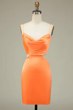 Cowl Sleeveless Sheath Tight Off the shoulder Short Party Dress For Sale For women