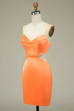 Cowl Sleeveless Sheath Tight Off the shoulder Short Party Dress For Sale For women