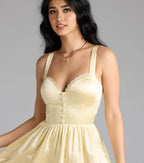 A-Line Corset Sleeveless Short-Mini Homecoming Dress