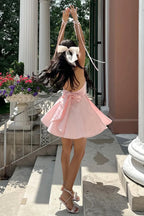 A Line Sweetheart Sleeveless Zipper Up Short-Mini Homecoming Dress